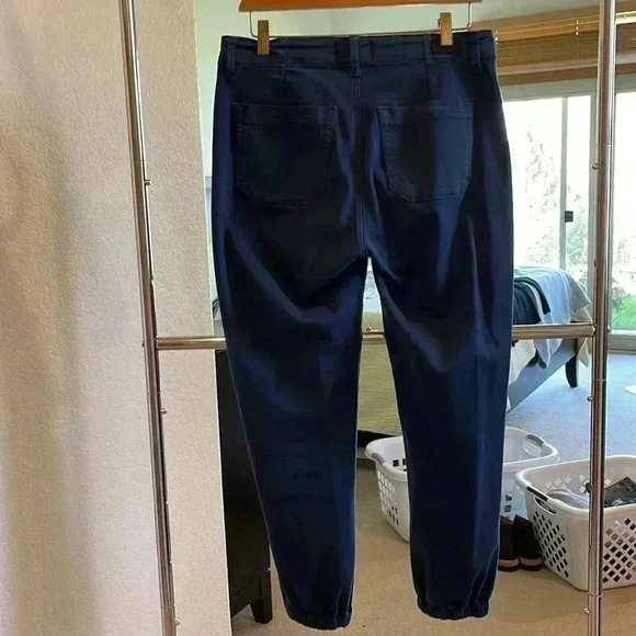Paige Pleated Mayslie Jogger Navy Blue size 27 - Picture 5 of 5